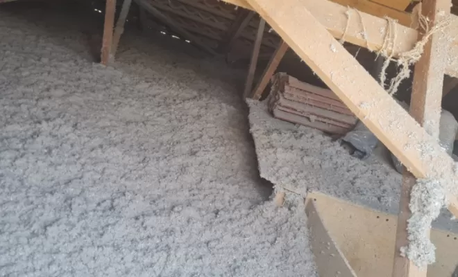 combles perdus par ouate de cellulose à Viviers du Lac