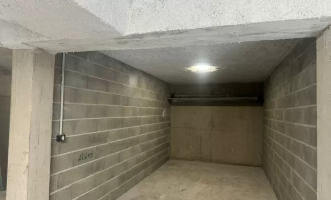 Flocage en plancher bas sous parking à Aix les Bains