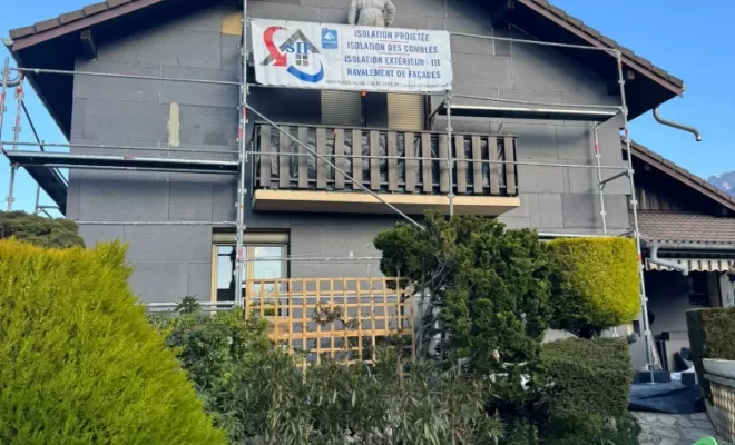 Isolation de murs d'une maison à Chambéry