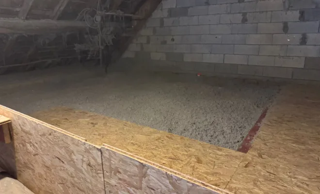 Isolation de combles perdus par soufflage de ouate de cellulose à Annecy