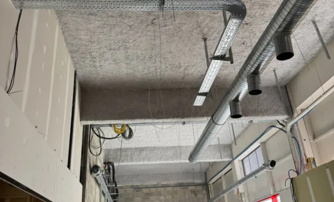 Projection et encoffrement coupe-feu bâtiment commercial par SIP à Chambéry