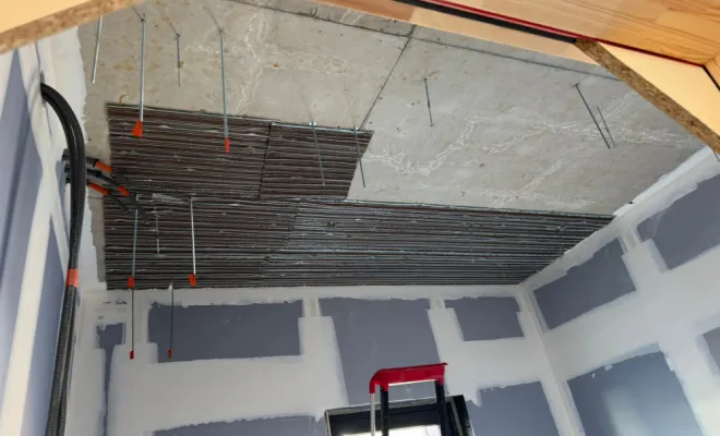 Projection de laine de roche - flocage par SIP proche de Chambéry