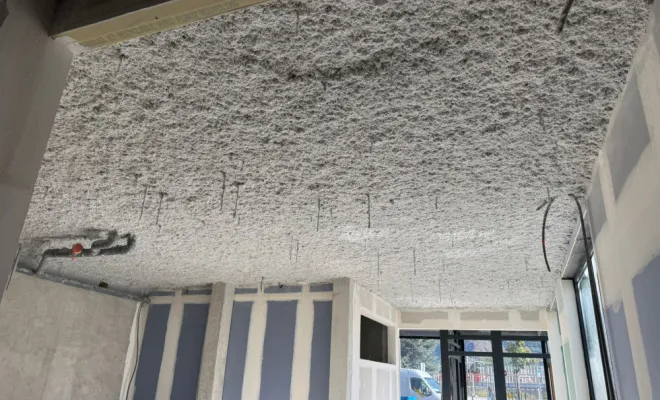 Projection de laine de roche - flocage par SIP proche de Chambéry