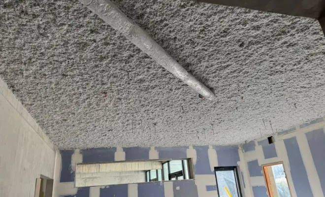 Projection de laine de roche - flocage par SIP proche de Chambéry