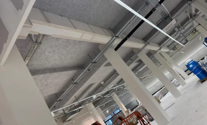 Projection et encoffrement coupe-feu bâtiment commercial par SIP à Chambéry