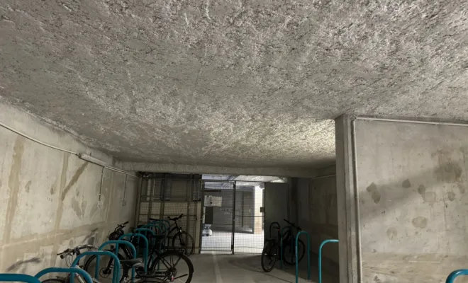 Flocage thermique par projection sur parking par SIP à Annecy