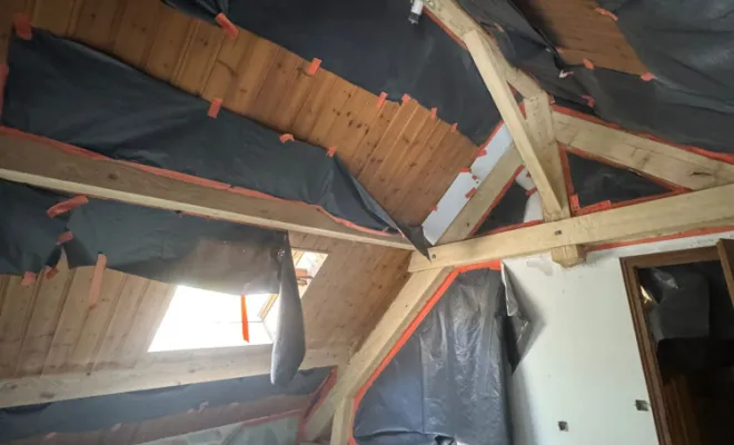 Sablage poutre intérieur dans une maison proche Grenoble par SIP