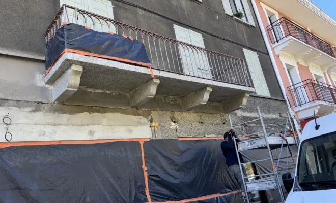 Sablage balcon par SIP Société d'Isolation Projetée à Chambéry