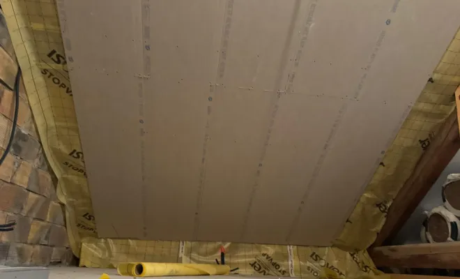 mise en place d'un pare vapeur plus isolation 